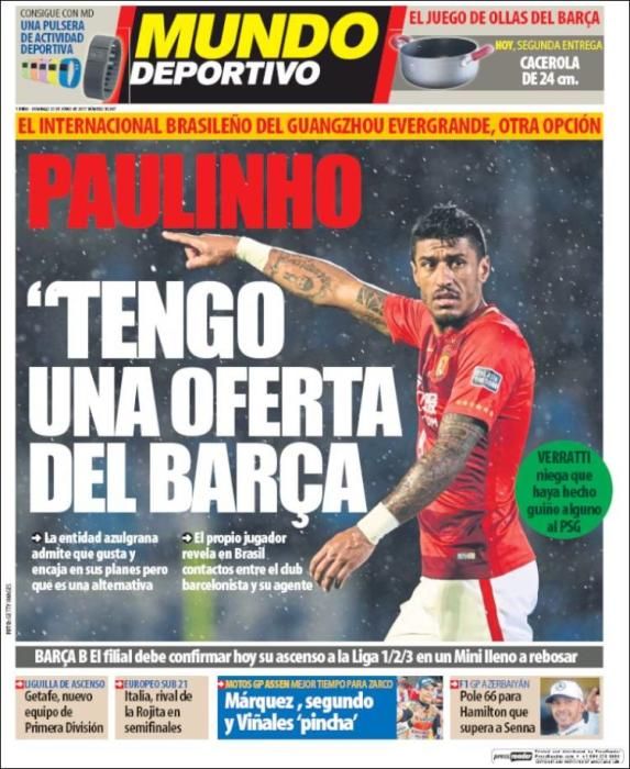 Portadas domingo 25 de junio de 2017