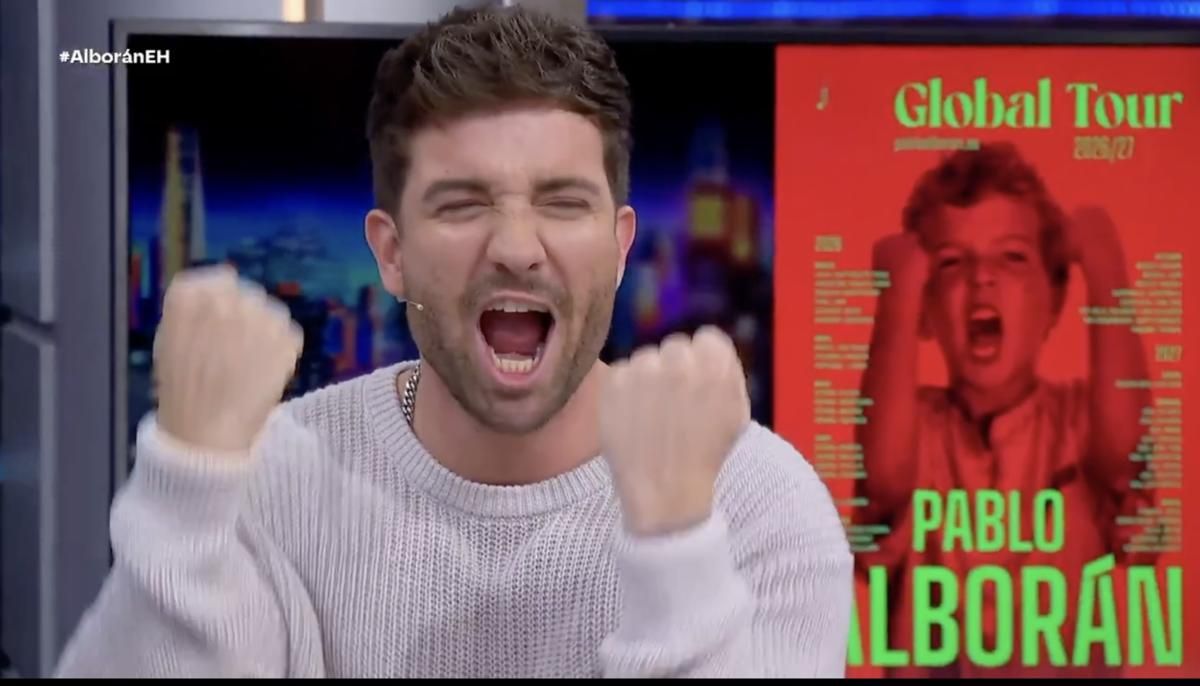 Pablo Alborán en su visita a 'El Hormiguero'