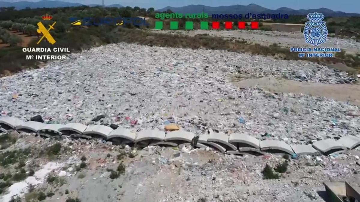 Desarticulada una red de tráfico de residuos entre Francia y España