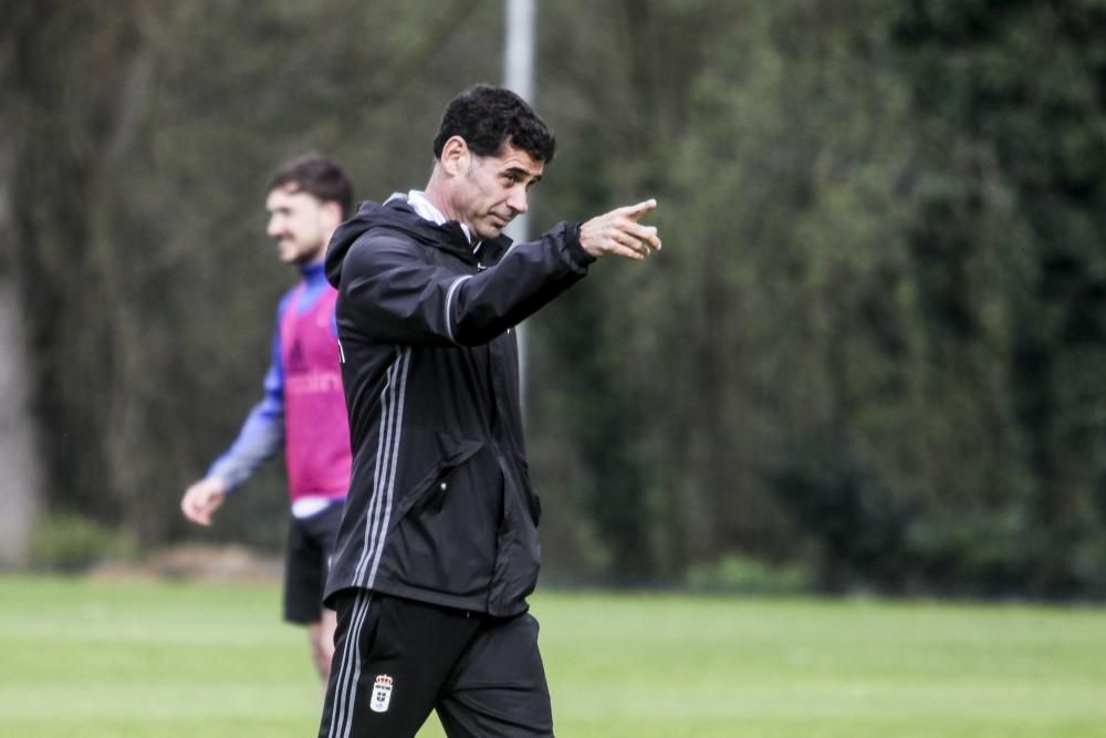 Entrenamiento del Real Oviedo en El Requexón