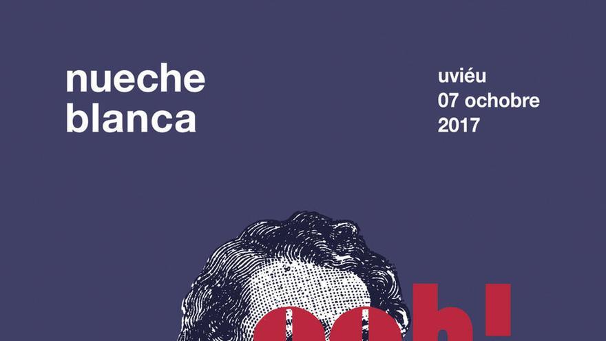 Cartel de la próxima edición de la Noche Blanca de Oviedo.