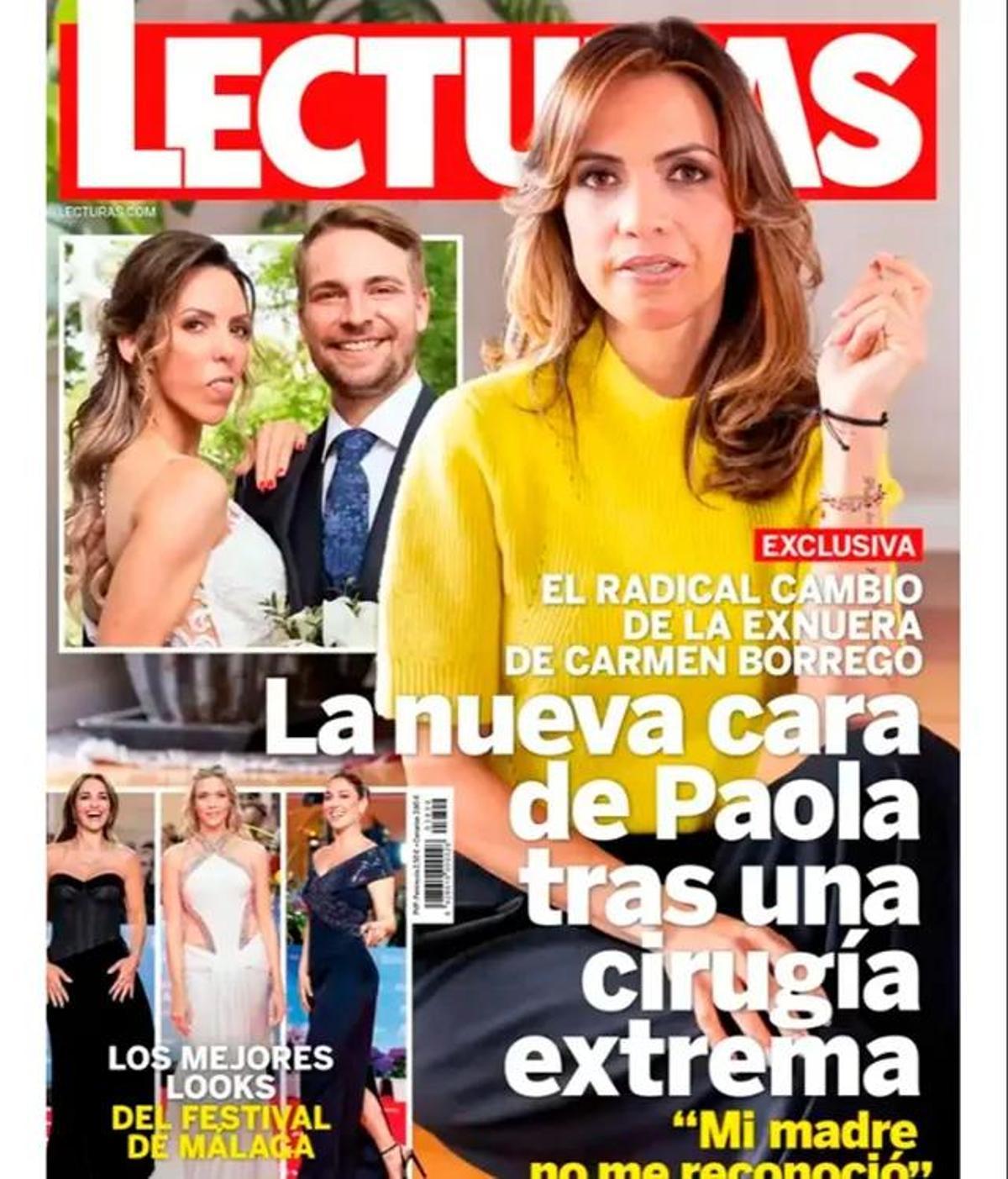 Portada de la revista Lecturas que muestra la nueva cara de Paola Olmedo