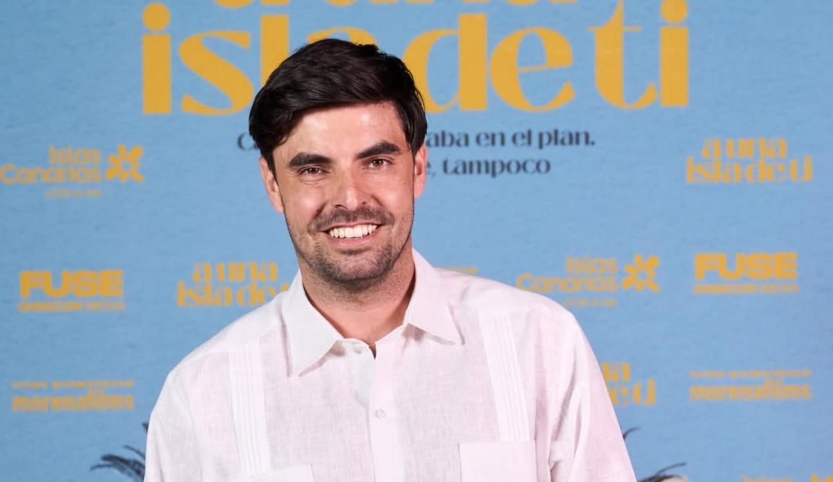 El actor canario Horacio Colomé en el estreno en Madrid de 'A una isla de ti'