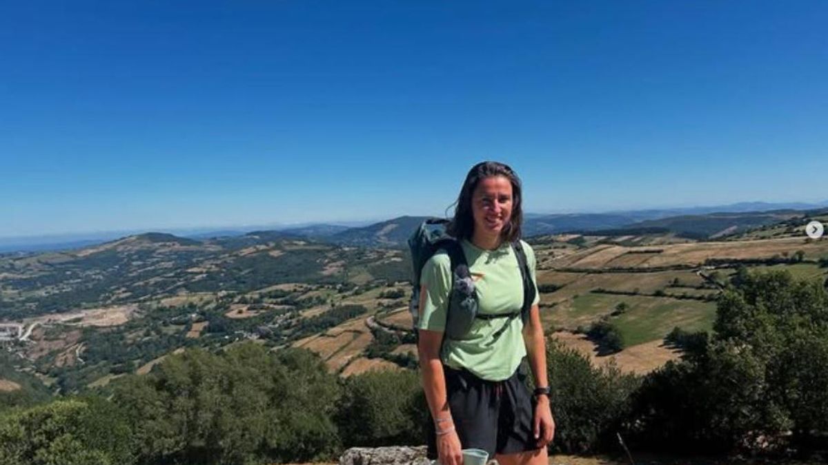 Sara Sorribes, en el Camino de Santiago