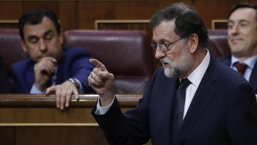 Rajoy, durante una sesión en el Congreso.