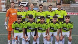 El once presentado por el Sabadell B