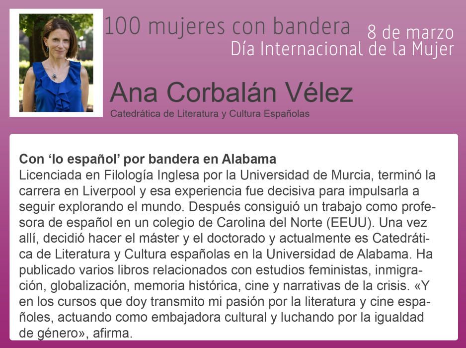 100 mujeres con bandera