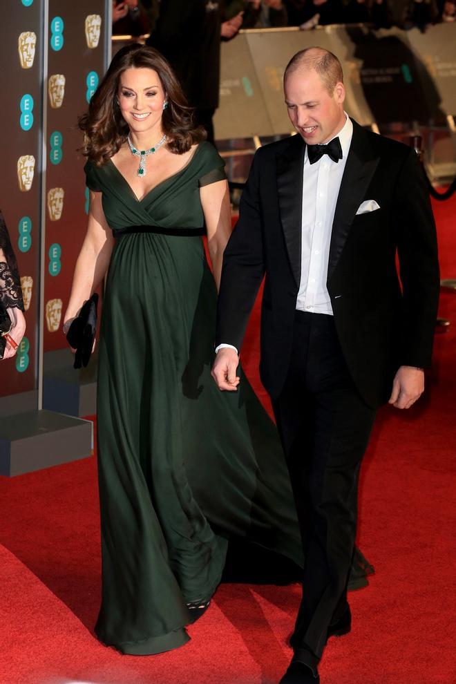 Kate Middleton y Guillermo de Gales en los BAFTA
