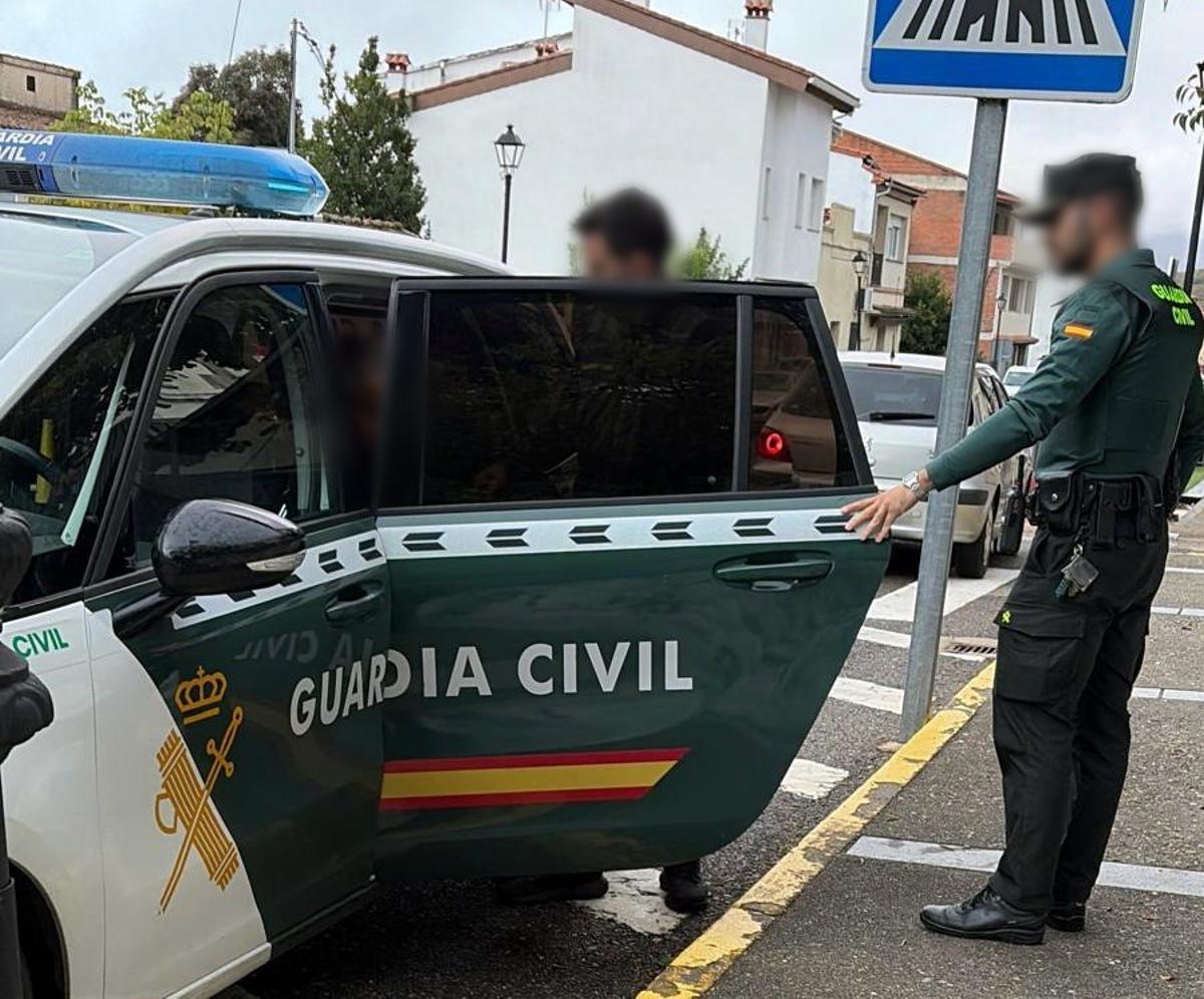 Imagen del momento de la detención.