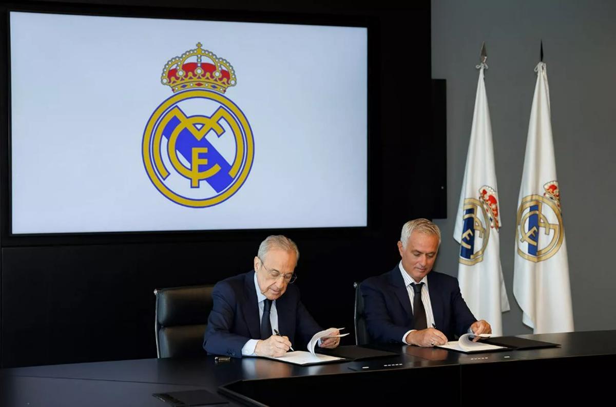 José Mourinho también firmó papeles indeterminados.