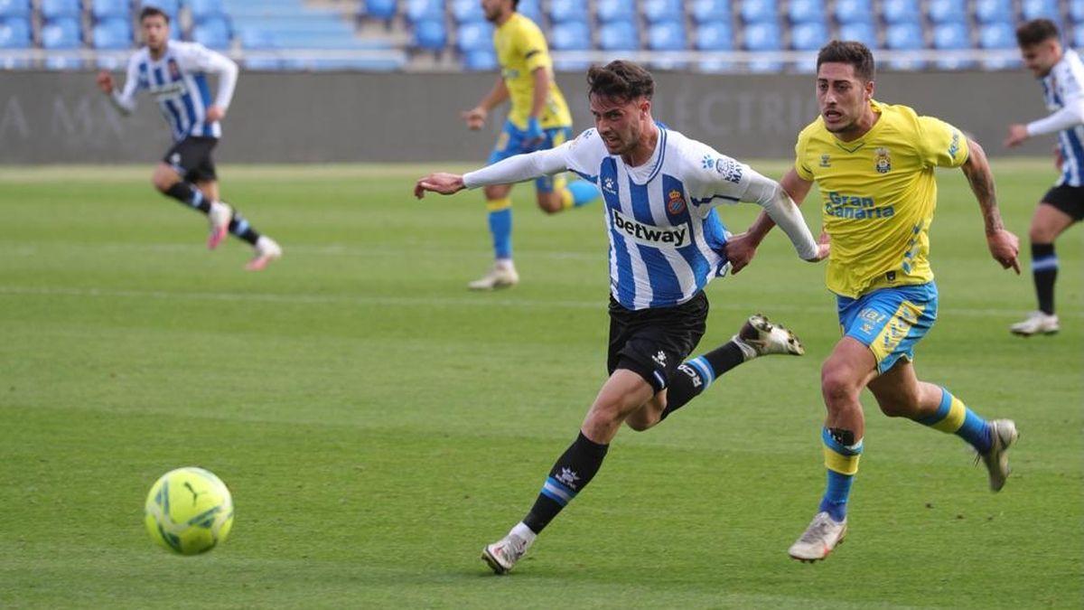 El VAR amarga la tarde al Espanyol en Las Palmas