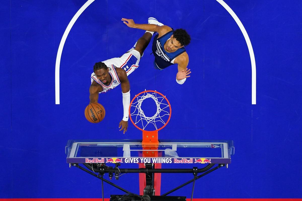 Imagen del partido de pretemporada entre Philadelphia 76ers y Minnesota Timberwolves