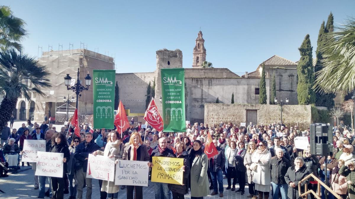 Manifestación por la sanidad pública en Palma del Río, hace cuatro días.