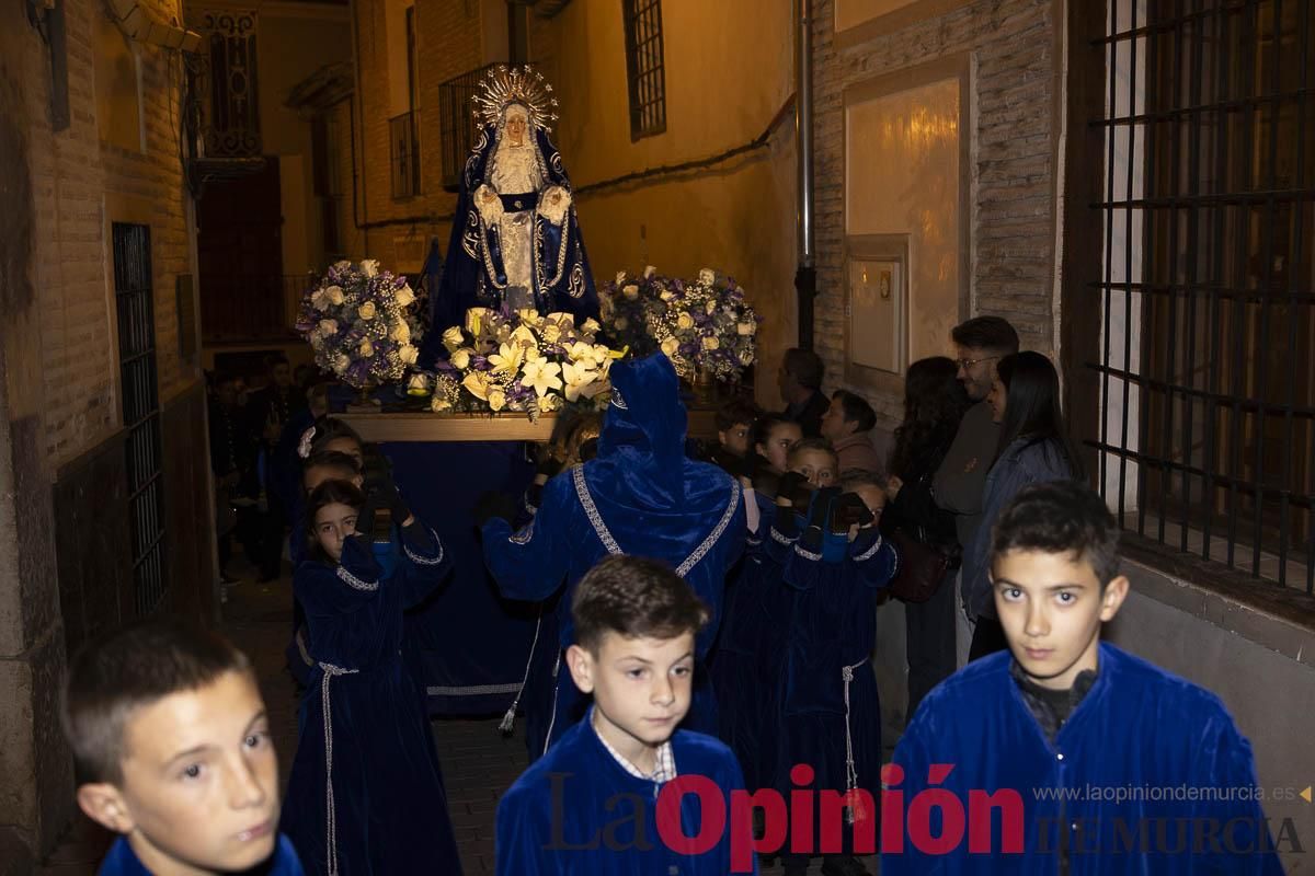Los niños toman las calles de Caravaca en la procesión de Lunes Santo