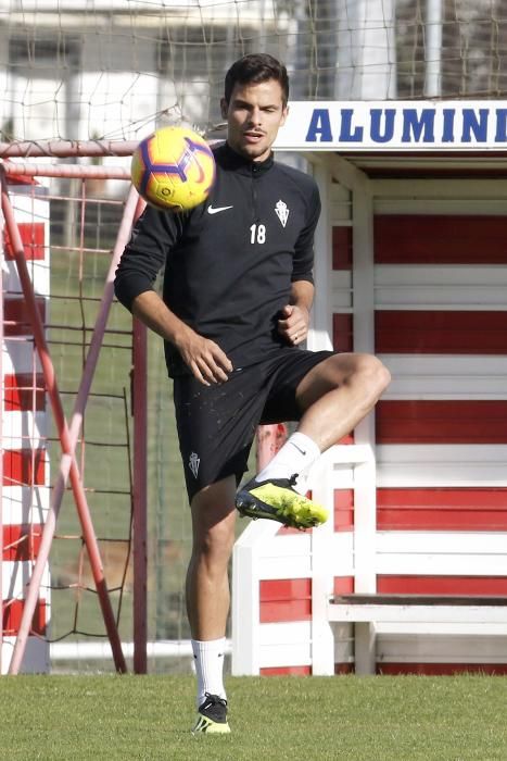 Entrenamiento del Sporting de Gijón