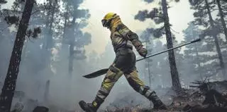 Un día con los bomberos forestales de Canarias: una labor que trasciende a la extinción de incendios