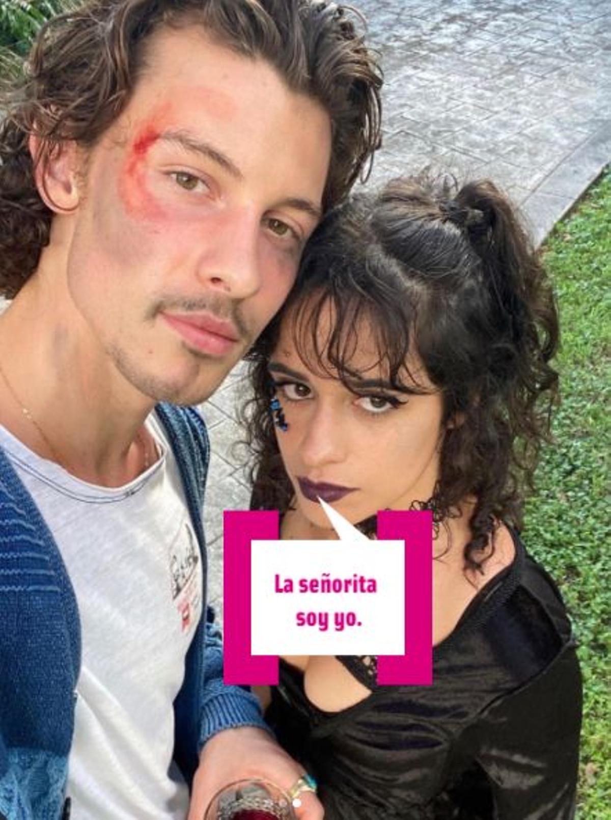 Camila Cabello y Shawn Mendes en su fiesta de Halloween