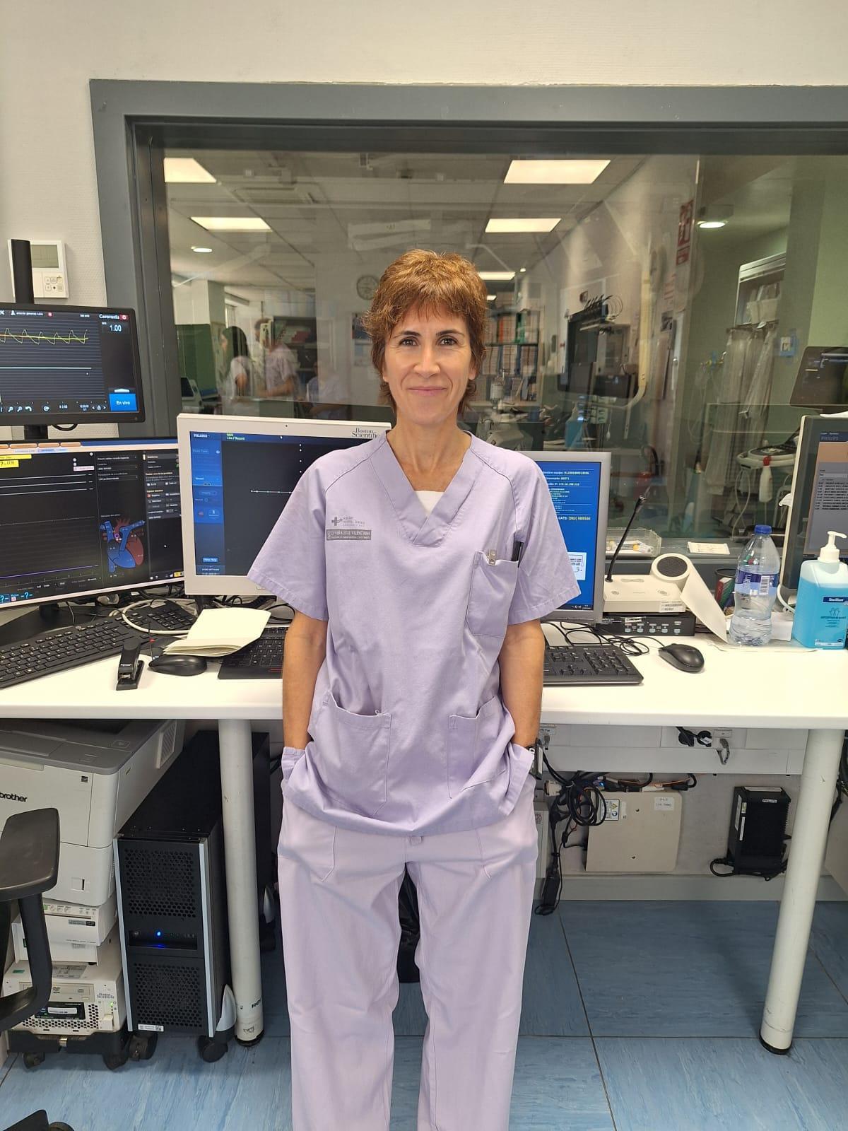 Otra imagen de la enfermera Raquel Samper