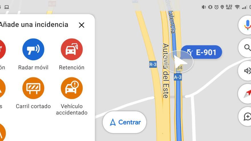 Google Maps te muestra la ubicación de los radares de la DGT