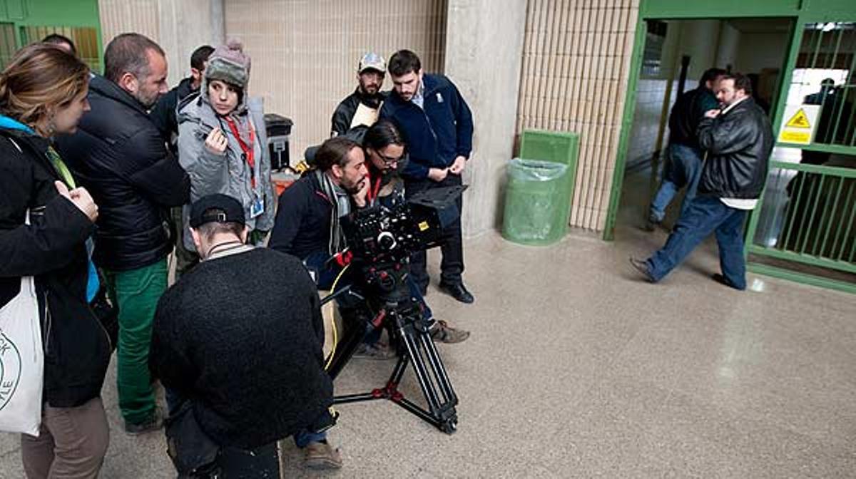 Interns de Quatre Camins roden a la presó una pel·lícula titulada ’Frontera’.