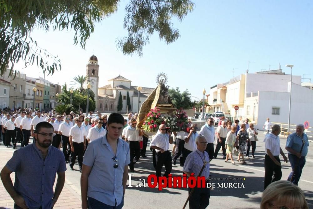 La Virgen de las Huertas llega a Lorca para las fiestas