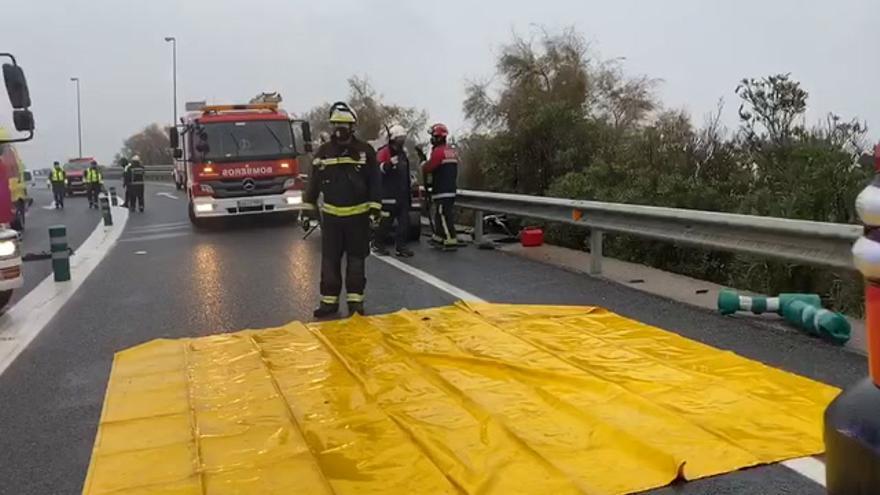 Tres heridos en un choque frontal en la Carrera del Caballo