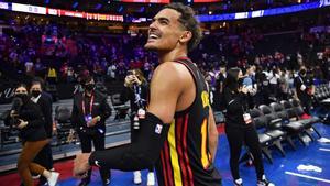 Trae Young fue decisivo en el triunfo de los Hawks.