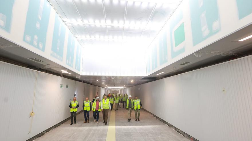 El túnel peatonal del metro que une las estaciones de Xàtiva y Alicante se abrirá antes de Navidad
