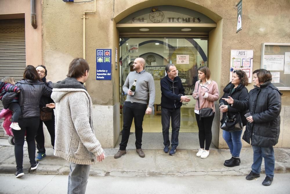 Alegria a Santpedor pels diners que hi ha deixat la Grossa 2018