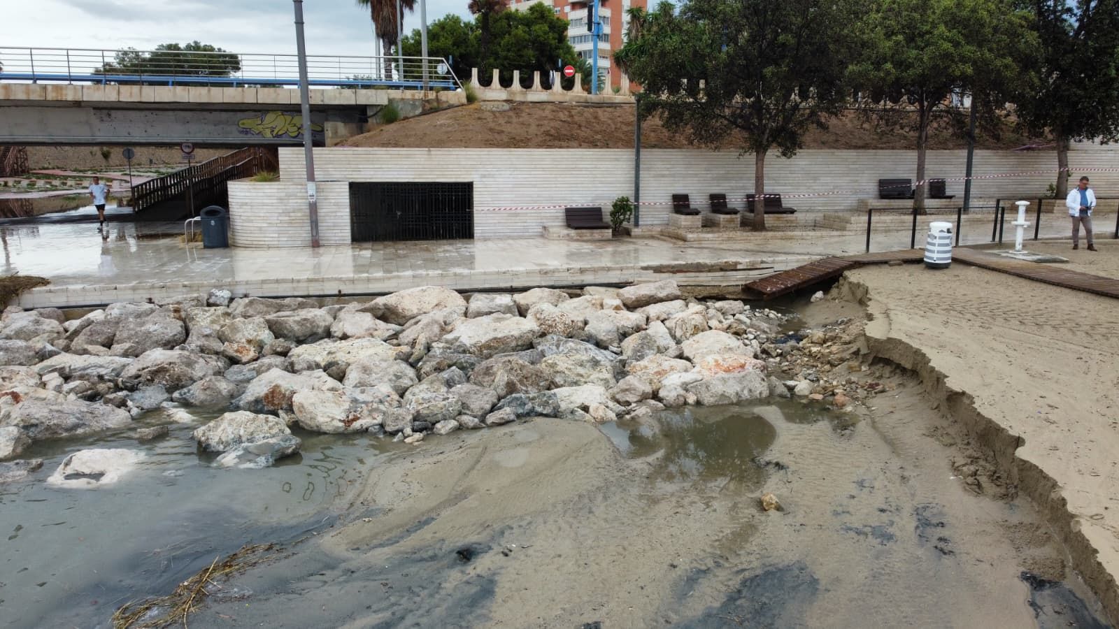 Así ha quedado la Albufereta tras las lluvias