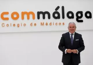 El doctor Pedro Navarro, presidente del Colegio de Médicos de Málaga