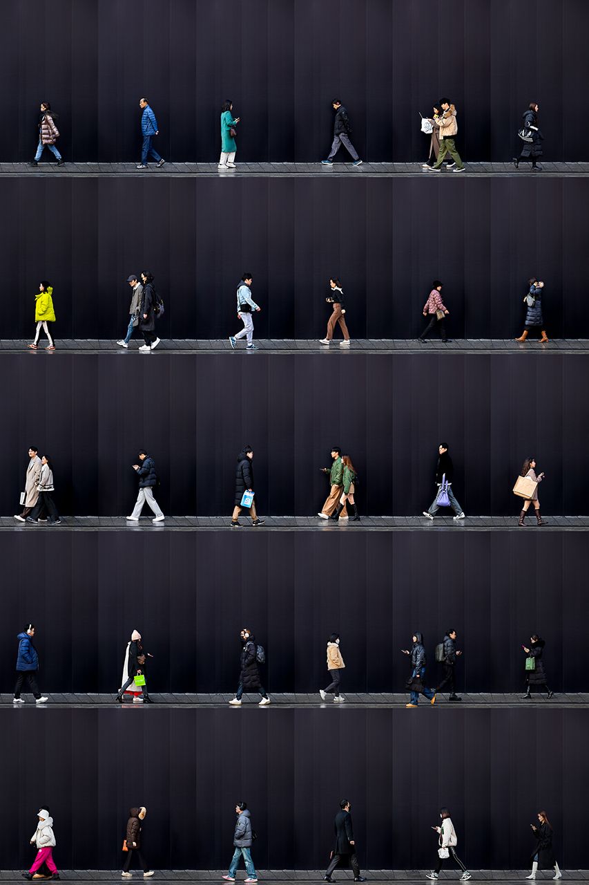 La obra Time Lapse. Gangnam, Seoul