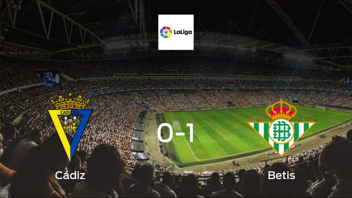 No home advantage for Cádiz, as Real Betis take all 3 points (1-0)