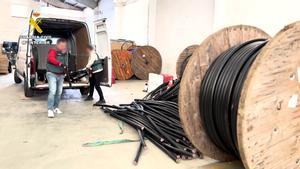La Guardia Civil detiene a 36 personas por robar más de 34 kilómetros de cable en varias provincias