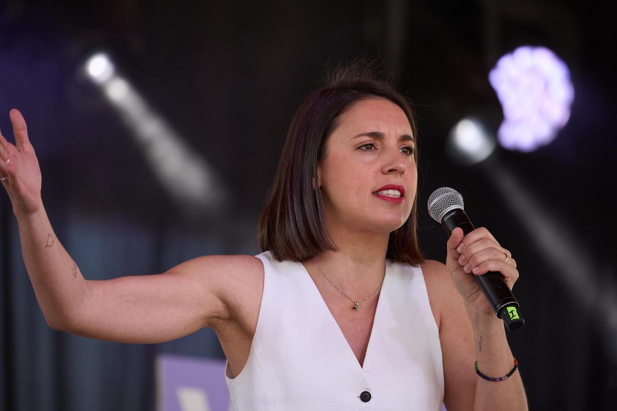 Irene Montero en un acto político.