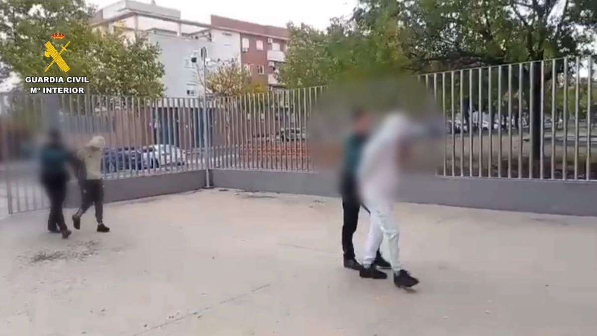 Imagen de los dos detenidos por la Guardia Civil.