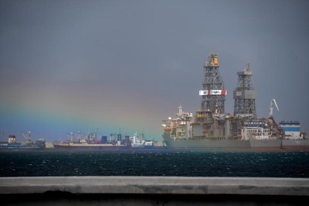 LAS PALMAS GRAN CANARIA 17-01-19 LAS PALMAS DE GRAN CANARIA. METEOROLOGIA. LLuvia y arcoiris.    FOTOS: JUAN CASTRO  | 18/01/2019 | Fotógrafo: Juan Carlos Castro