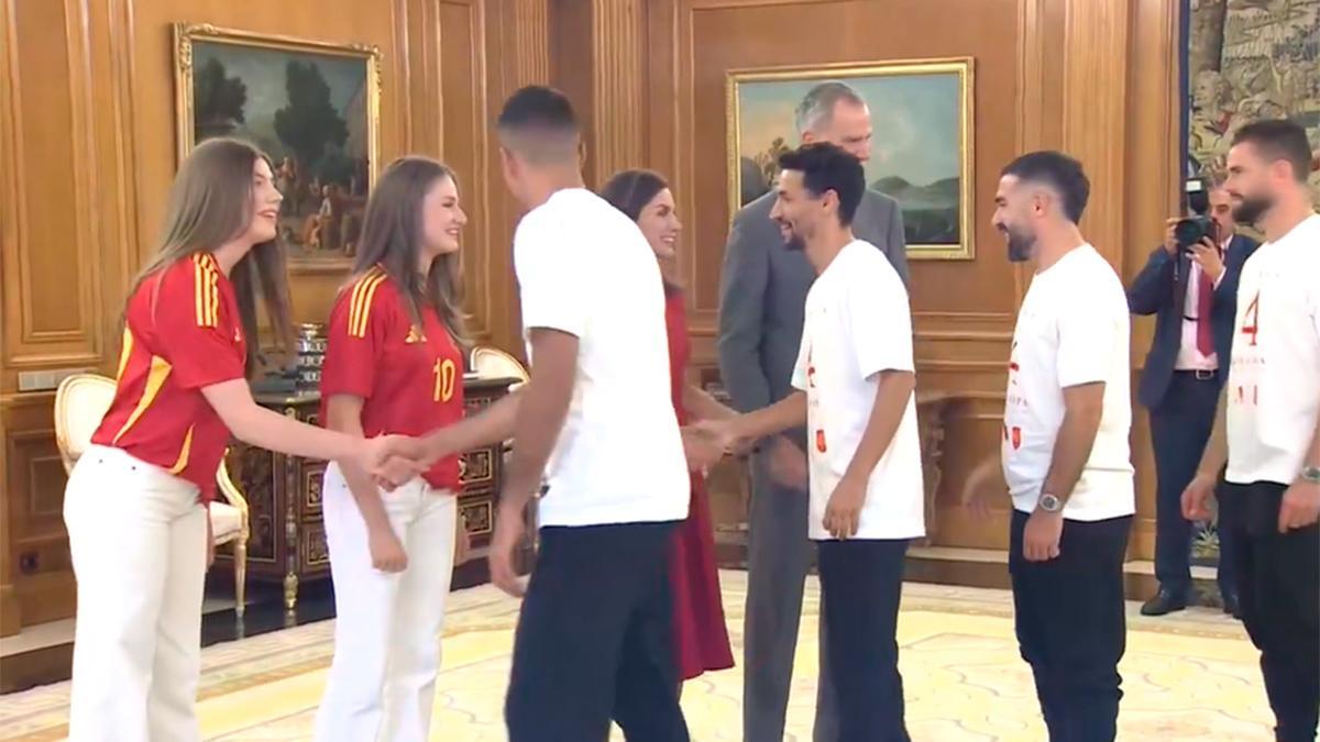 Los Reyes reciben a la selección en el Palacio de la Zarzuela