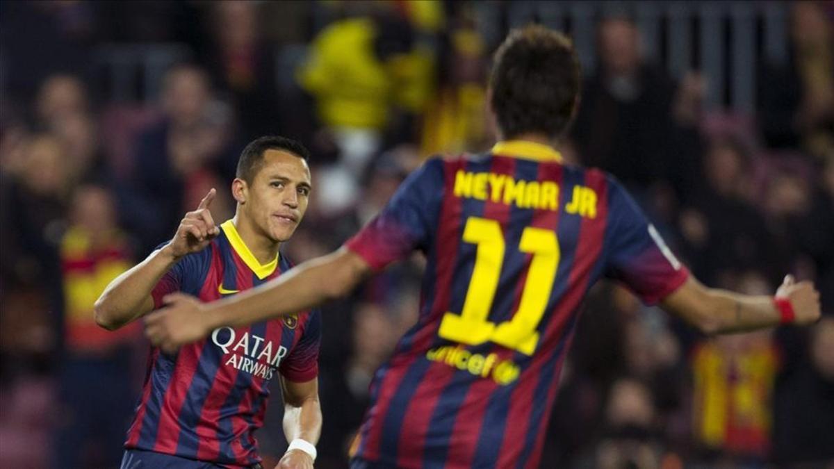 Alexis y Neymar mantienen una relación excelente desde que jugaron en el Barça