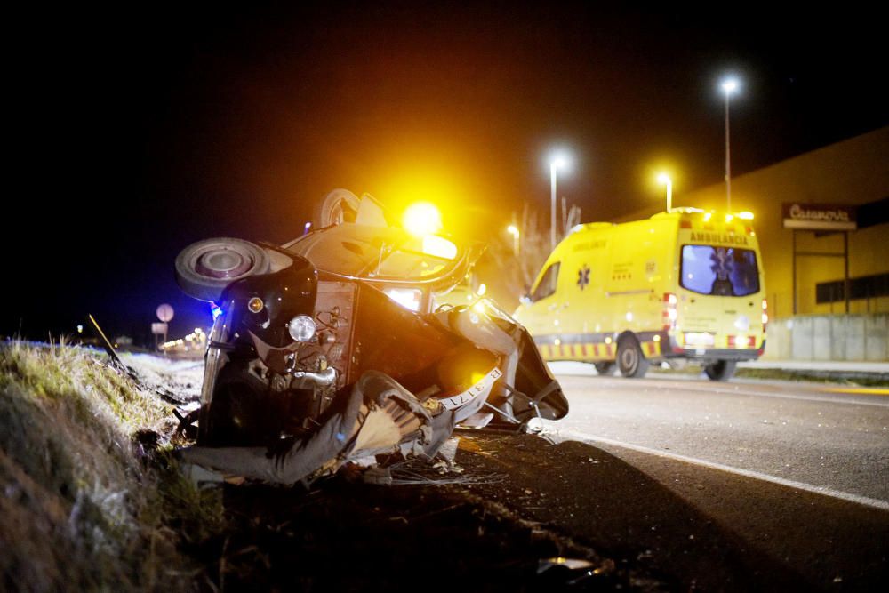 Imatges dels vehicles de l'accident d'Artés