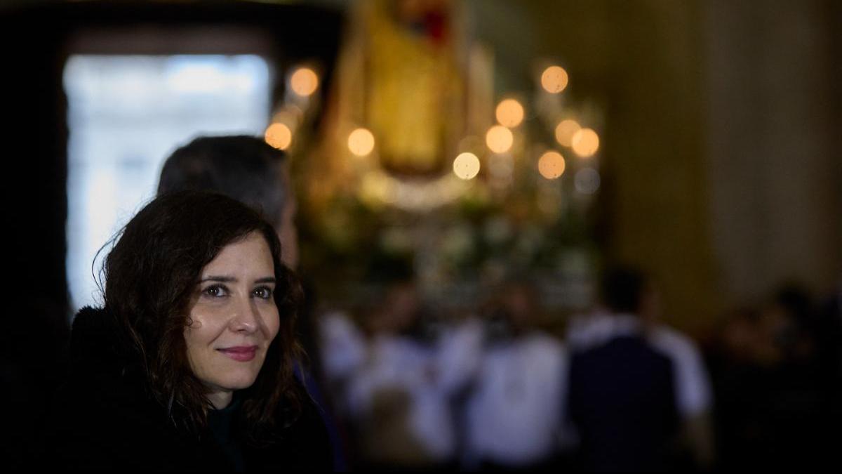 Diaz Ayuso en el homenaje a la Virgen de la Almudena