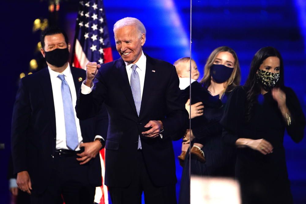 Joe Biden celebra su victoria en las elecciones de EEUU.