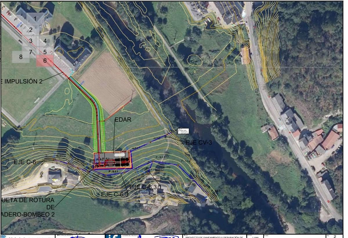 Lugar donde tiene previsto ubicarse la depuradora.