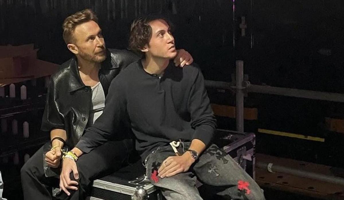 Elvis Guetta con su padre David Guetta en UNVRS el año pasado.