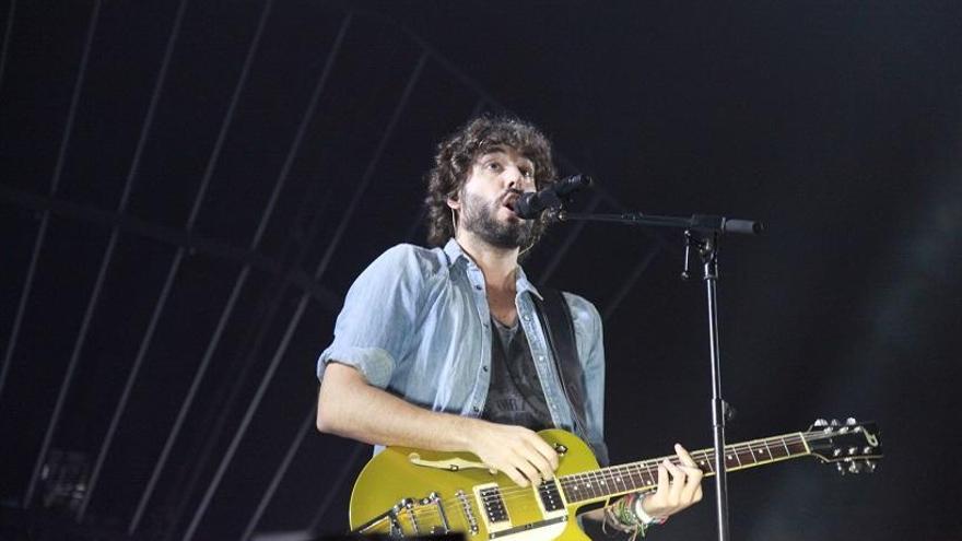 Izal, durante su actuaciÃ³n en el Mallorca Live de 2018.