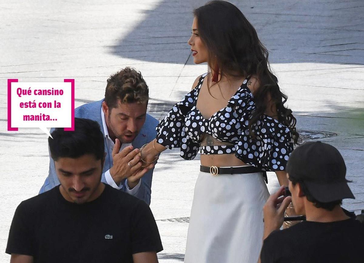 David Bisbal durante el rodaje de su último videoclip en Marbella
