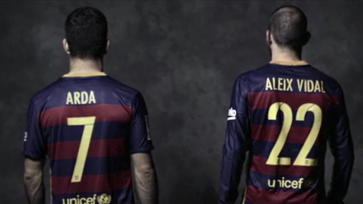 Arda y Vidal en un anuncio de Nike.