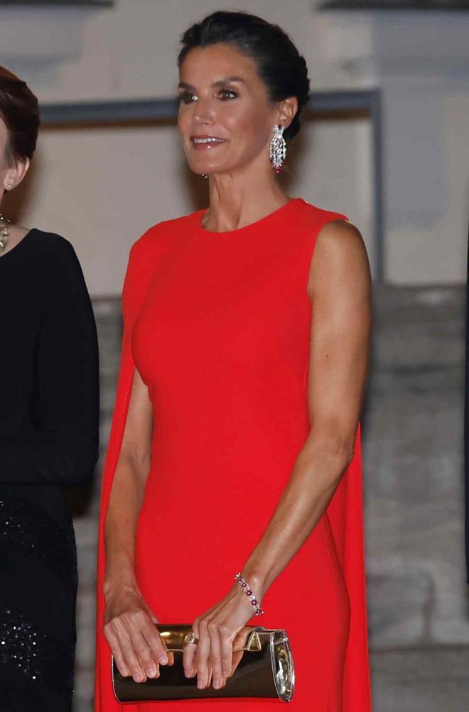 La reina Letizia en la cena de gala en Berlín