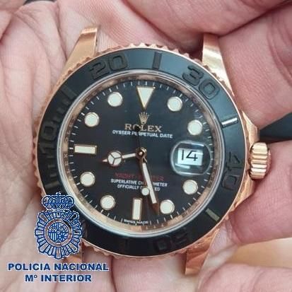 La esfera del reloj de alta gama que arrebataron a un turista