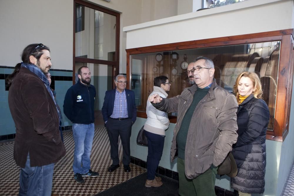 Visita a Langreo del alcalde de la localidad murciana de La Unión